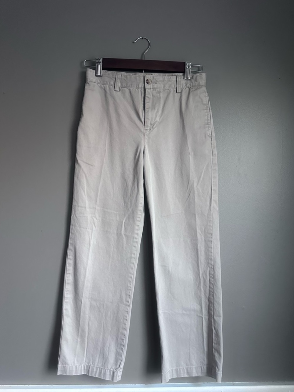 Vineyard Vines Boys Khaki Mid-Rise Pants – Size 12 | Light Tan